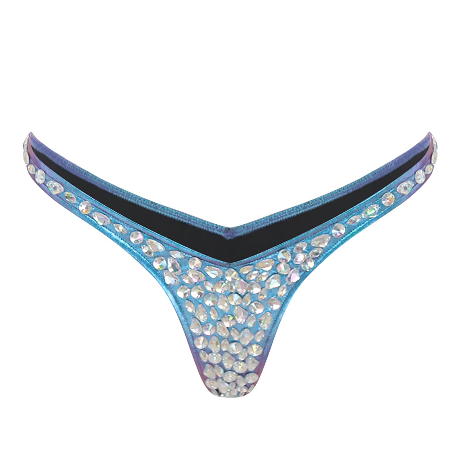 

Women Sexy Low Cut Shiny Briefs Underwear Charming Sequins Sissy Bikini Swim Beachwear Briefs Underpants Pool Parties Swimwear