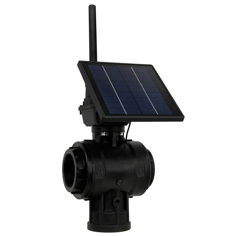 Management Solar Power LoRa/4G Motor Operated Smart Three Way Valve Wireless Irrigation System Water Controller