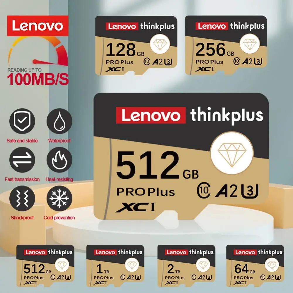 Original Lenovo 2TB 1TB Tarjeta Micro Sd Cards 128GB 256GB 512GB High Speed 128GB Sd Memory Card For Nintendo Switch PS4 PS5