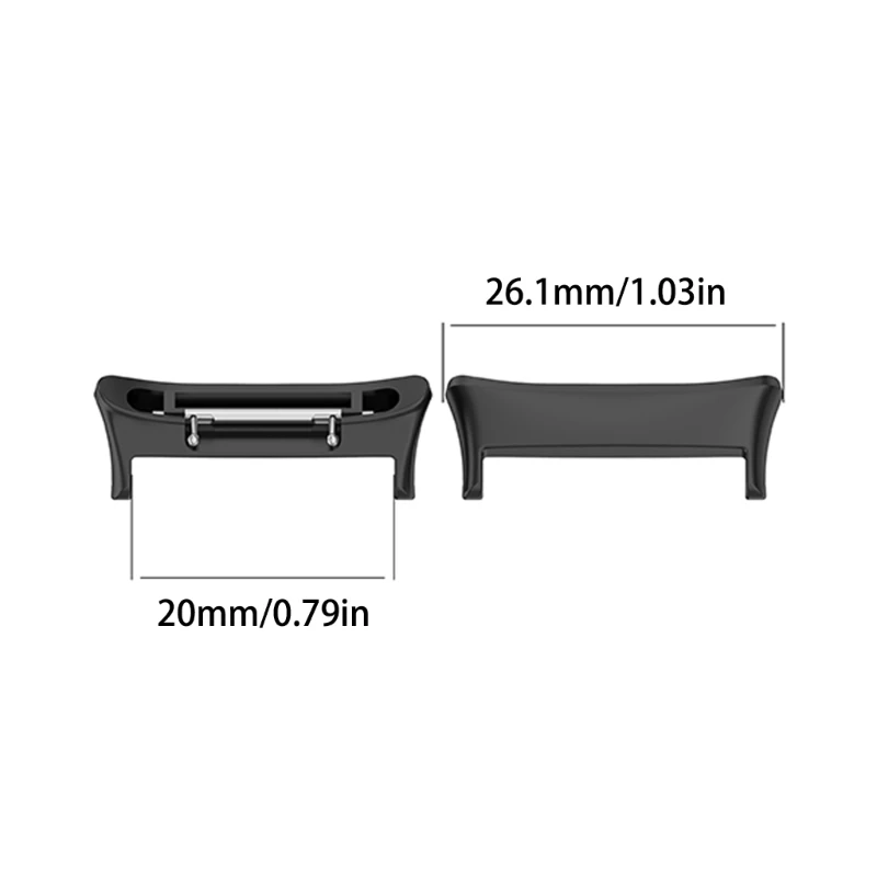 Q39D 1 Đồng Hồ Vòng Tay Adapter Dây Kết Nối Cho Đồng Hồ 4 Khóa Bằng Thép Không Gỉ Khóa Dây Đồng Hồ Đeo Tay Liên Kết Kèm