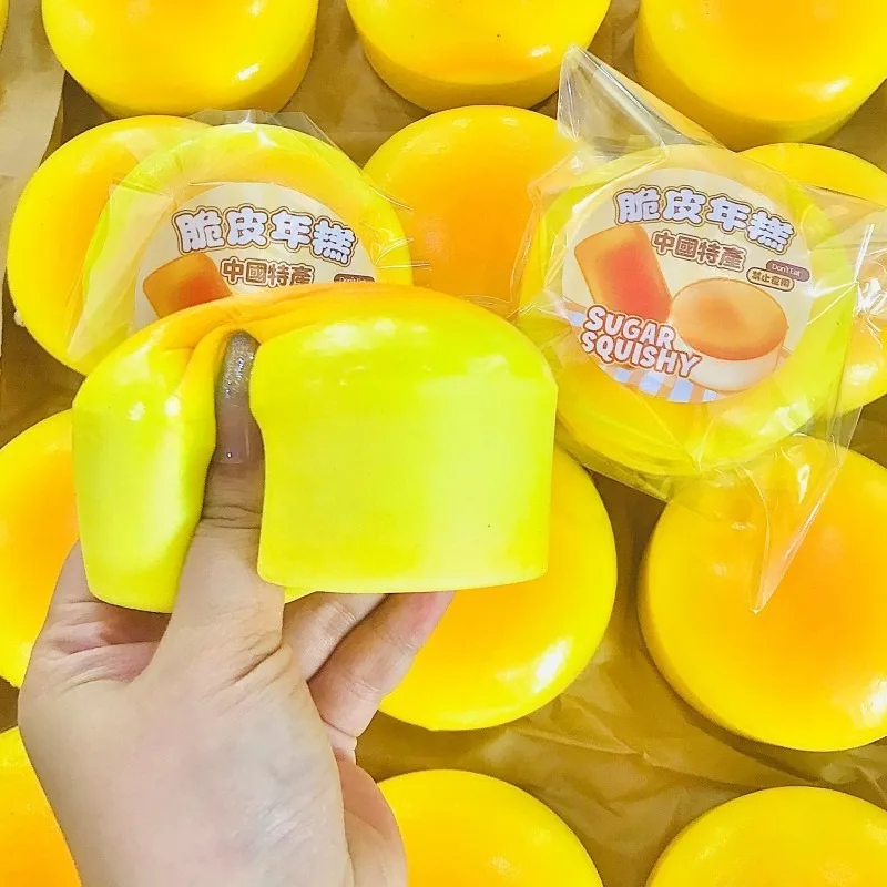 Brinquedo de pão de abacaxi de subida lenta mole - Fidget sensorial para alívio do estresse para ansiedade TDAH Autismo |   ASMR Presentes divertidos para crianças e adultos