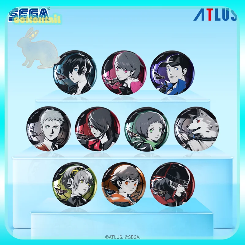 

Original SEGA Persona 3 Reload B Version Tinplate Badge Blind Box Game Peripheral Collect Toys Ornament Gift for Boys and Girls