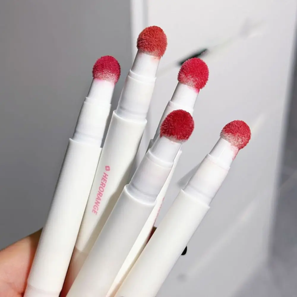 Weicher flüssiger Lippenstift flauschiger wasserdichter Samt matt Luftkissen Lippen creme schweiß feste Creme Luft lippen glasur Frau