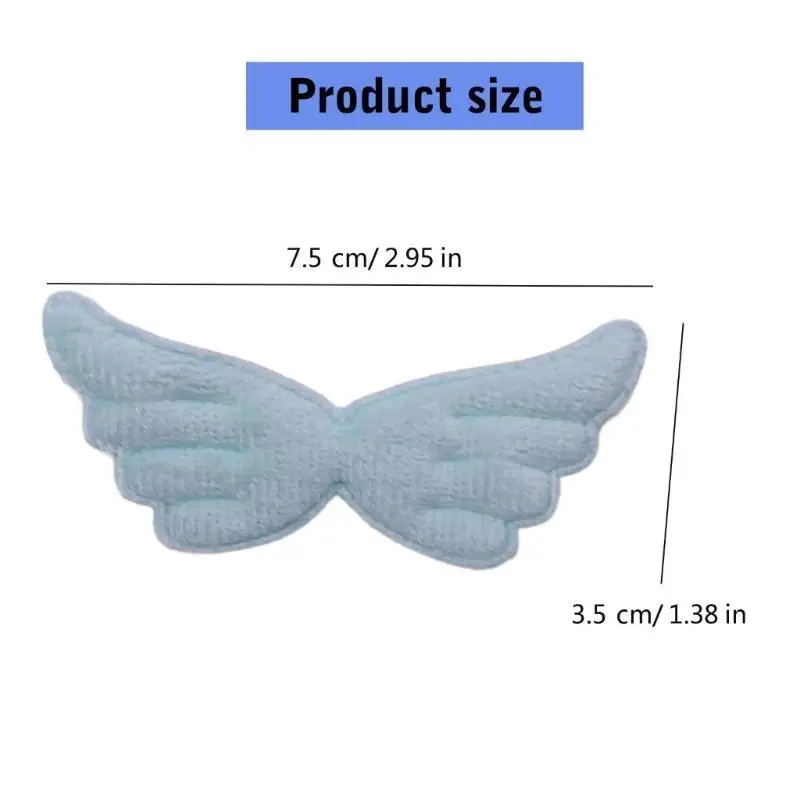 39BB Handmade Hair Clip Angel Wing Patches Jewelry Making Decors Craft Headband Patches