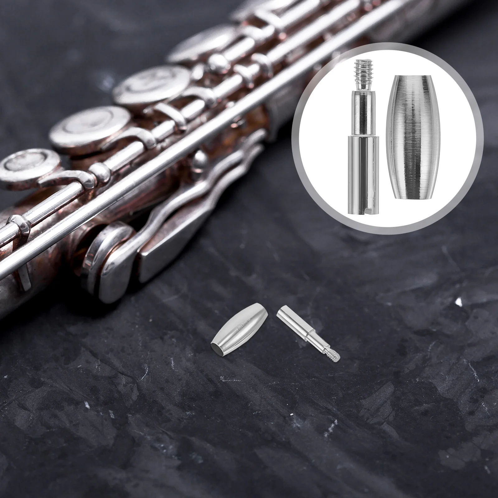 

Flute Roller With Screw Brass Nickel-Plated Replacement Part For Flute Repair Woodwind Instrument Maintenance Accessory Tool Kit