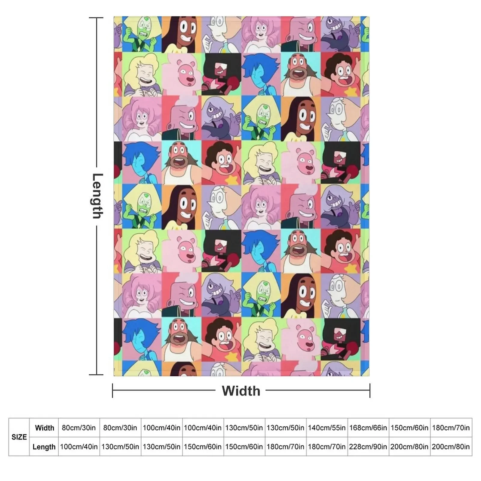Steven Universe? Character Set! Throw Blanket