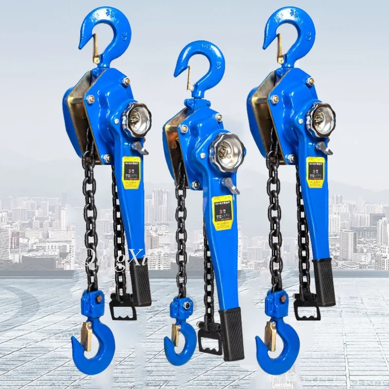 SHS Lever Block 1T 2T 3T 5T Manual Lifting Tool Portable Hand Chain Hoist Construction Warehouse Heavy Load Pulling Equipment