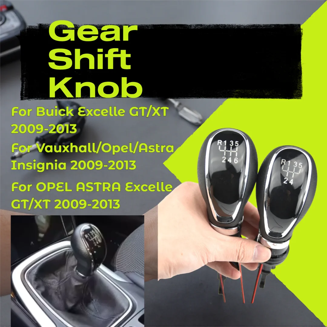 

LED Car Gear Stick Knob for Vauxhall Buick Opel Astra Insignia 2009-2013 Manual 5/6 Speed Head Handle Lever Replacement