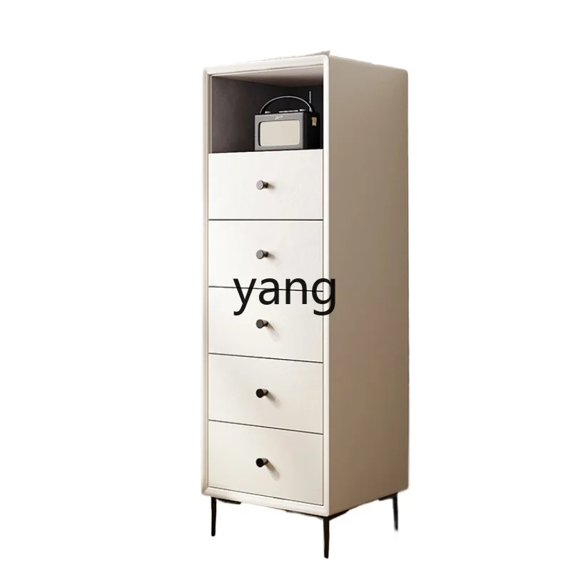 LH solid wood chest of drawers narrow simple modern living room drawer side cabinet bedroom crack storage cabinet