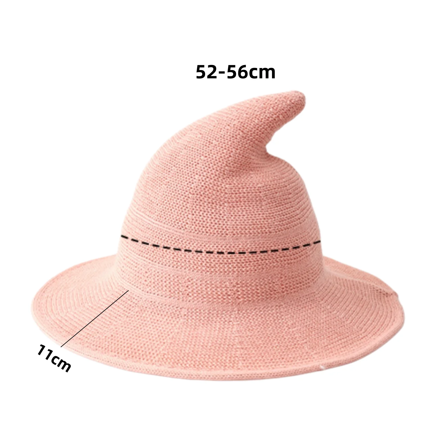 Cute Pointed Magic Witch Hat, Unisex, Halloween Party Cosplay Hat, Perfect for Holiday Photos and Styling