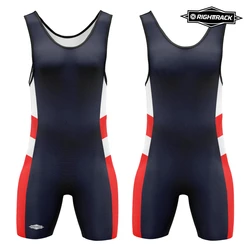 Pro Men's Wrestling Singlets One-Piece Fitness Undershirts Powerlifting Swimwear Sport Clothing Bodysuits