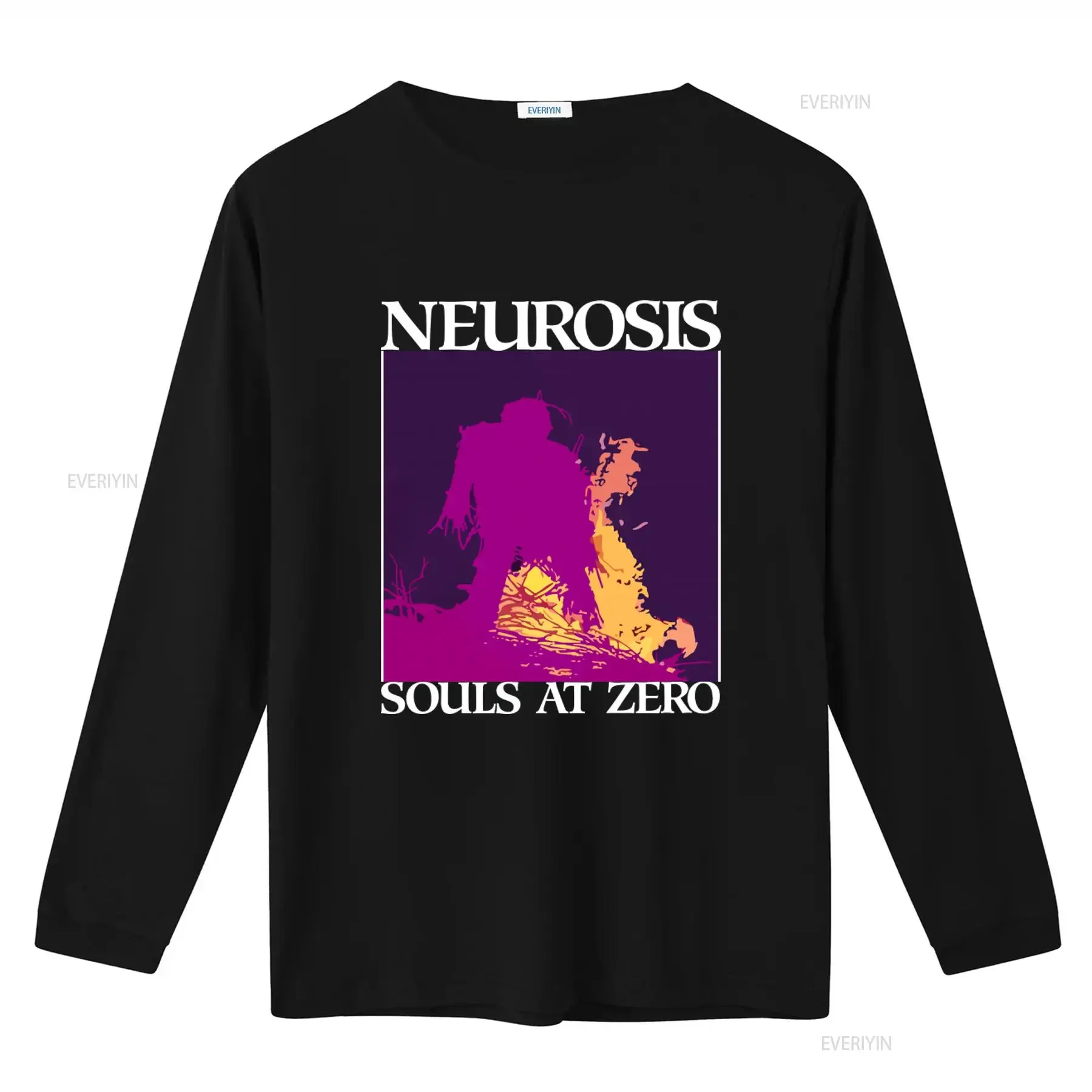 Neurosis Souls at Zero Print T Shirt  Cotton Black for Men S to 5XL K3407 vintage Washed Versatile graphic designer clothes