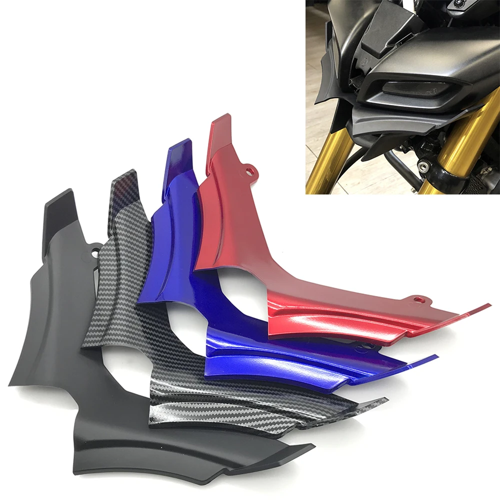 Motorcycle Front Aerodynamic Fairing Winglets Carbon Fiber Cover Protection Guard For YAMAHA MT15 MT-15 MT 15 2019 2020-2022