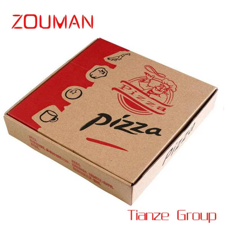 Caixa De Embalagem De Pizza, À Prova De Água, Alta Qualidade, Impressão Personalizada, Pizza Box Design