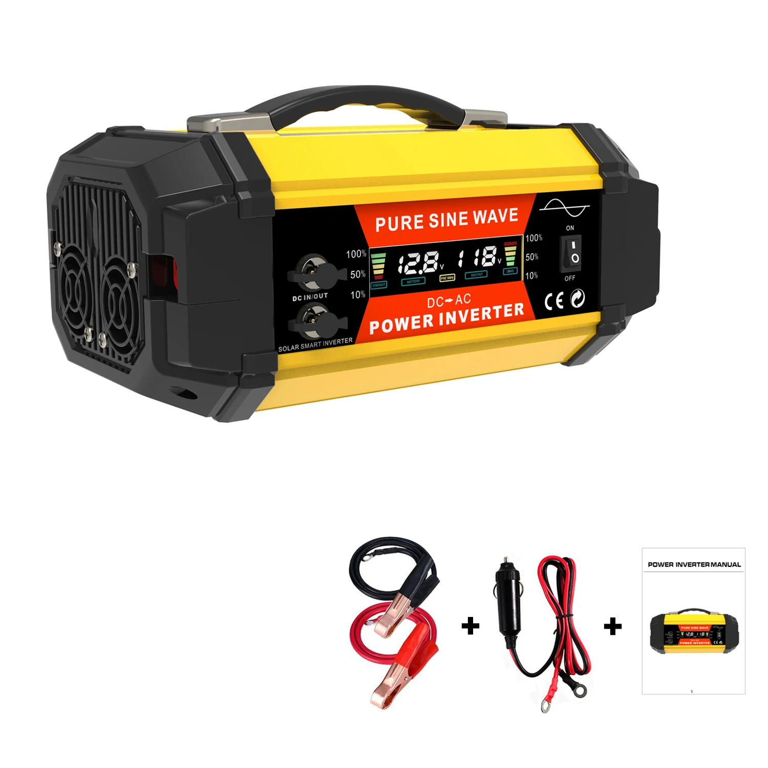 1000W Pure Sine Wave Inverter: Smart, Efficient Power For Cars & RVs!  Socket Onboard Converter Solar Inverter