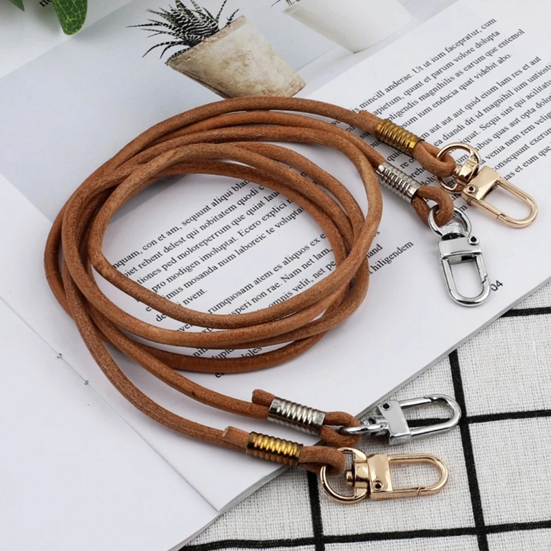 40/60/80/120cm Shoulder Bag Strap Round Band Straps Crossbody Bag Belt Replacement Purse Handcraft Bag DIY Accessories