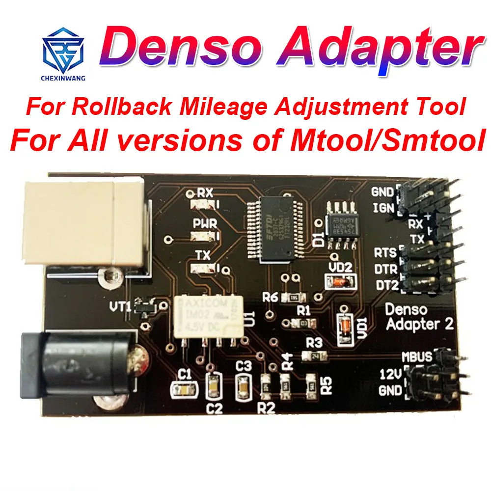 

Denso Adapter for MTool/S-Tool 1.64 Mileage Correction Denso Adapter for All Versions of Mtool/Smtool 1.46/1.48/1.52/1.64 Mtool