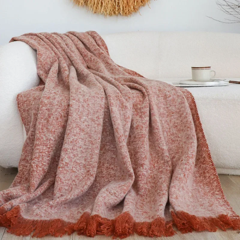 New Light Luxury Throw Blanket Warm Autumn And Winter Shawls Blankets Home Decoration Aesthetics Bedspread Homestay Sofa Cover
