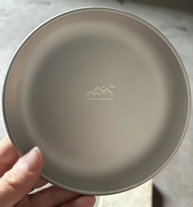 Titanium Purification Bowl Double Layer Heat Resistant Outdoor Camping Bowl Lightweight Multi-Functional Home Rice Bowl Soup