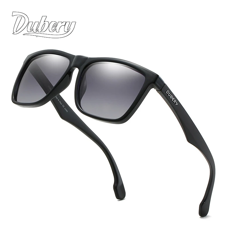 DUBERY Brand Polarized Sunglasses for Men Sports Driving Fishing Sun Glasses Male Colorful Luxury Shades Eyeglass