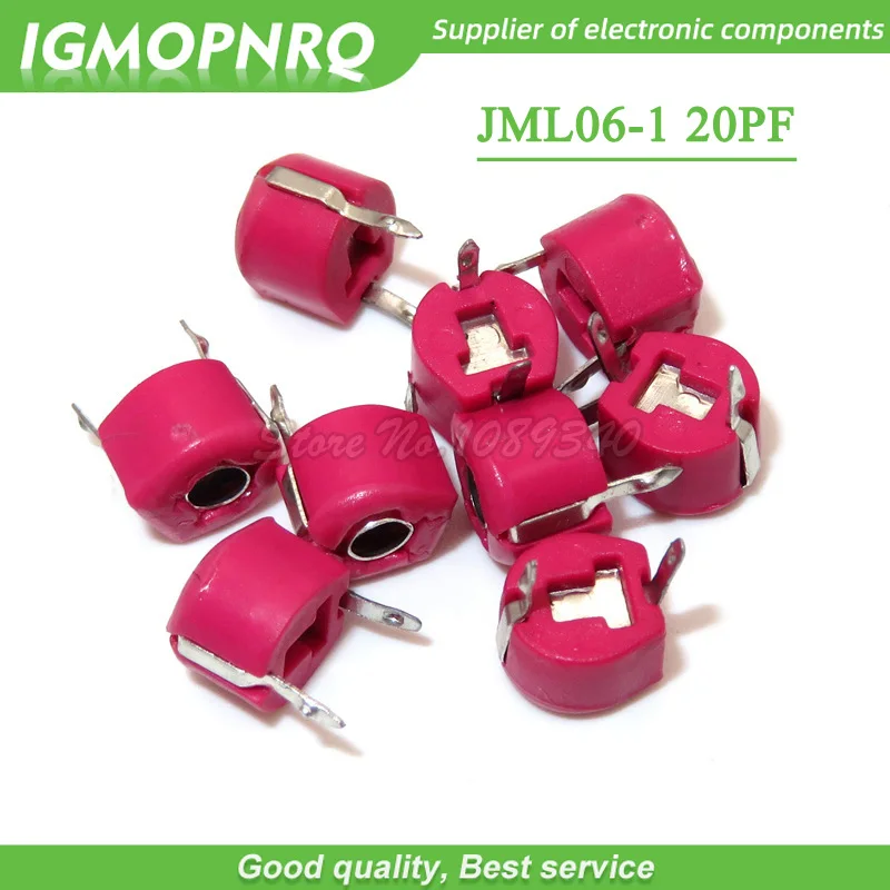 20pcs 20P 20PF 6mm JML06-1 DIP trimmer Adjustable capacitor