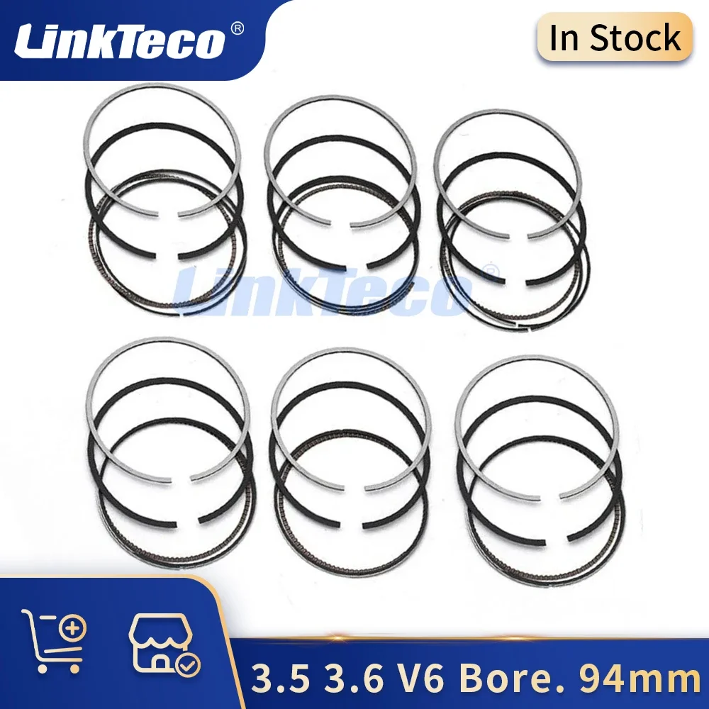 

Engine Parts STD 6 Pcs Piston Rings Fit 3.5 3.6 L V6 For 2004-2017 BUICK CADILLAC CHEVROLET GMC PONTIAC SATURN SUZUKI 3.5L 3.6L