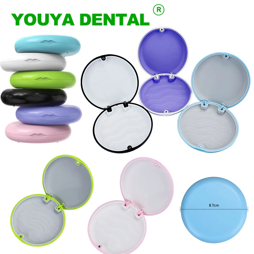 

10pcs Dental Orthodontic Retainer Box Denture False Teeth Box Mouth Guard Container Storage Case Oral Care Dentistry Supplies