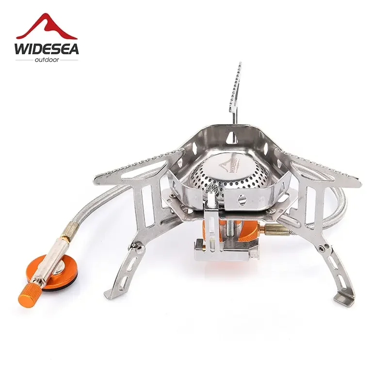 Widesea Camping Burner 3200W Windproof Foldable Electric Ignition Outdoor Portable Gas Stove Outdoor Camping Hiking Fishing