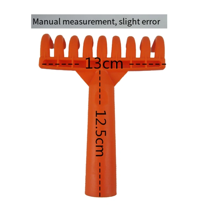 Olive Rake Heads 9-Tooth Rake Multipurpose Plastic Shovel Rake Olive Picking Rake Gardening Tools Inner Diameter 2.5Cm