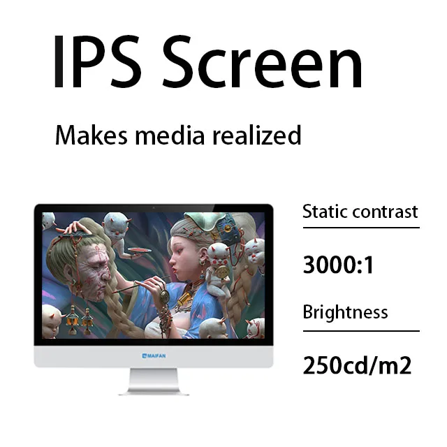 Großhandel 23,8" i7-4700MQ Desktop-Computer Hardware Monoblock All-in-One-Computer AIO PC