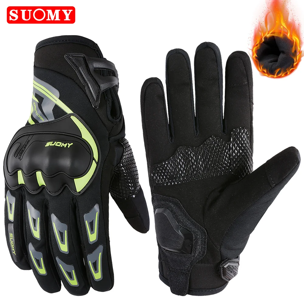 SUOMY Dame Rosa Motorrad Winter Handschuhe Frauen Teenager Mädchen Wasserdicht Winddicht Warme Motorrad Handschuh Motocross Luvas Weibliche XS