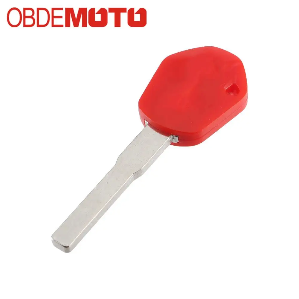 New Blank Motorcycle Uncut Key Red Length 43mm for KTM Motorbike Spare Part Replacement Accessory