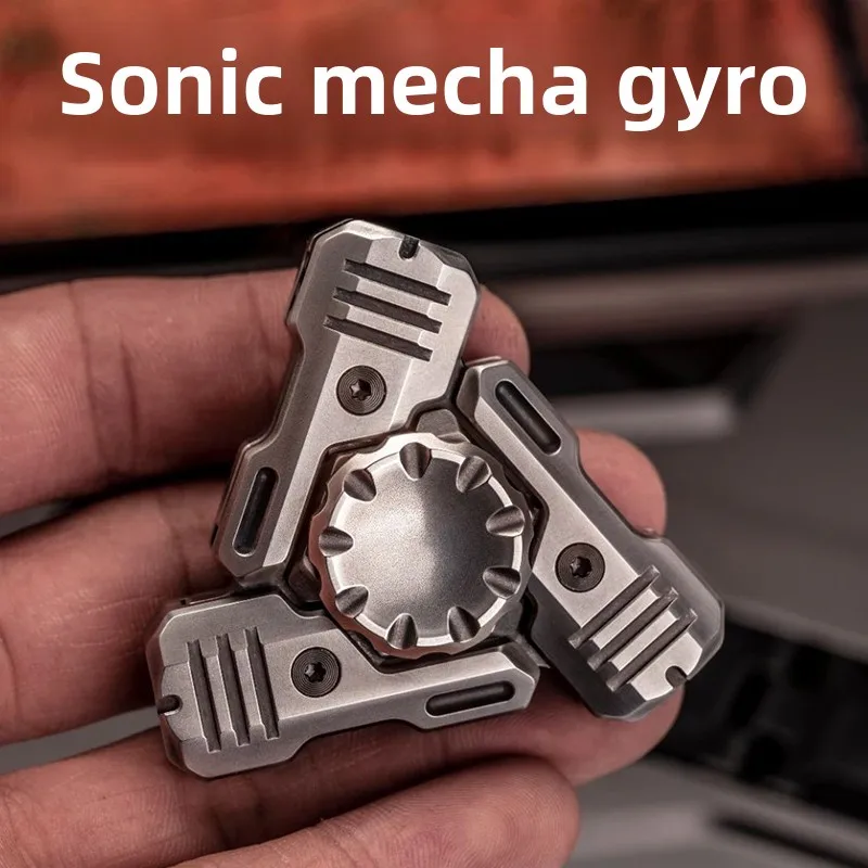 

Sonic Mecha Armor Cyber EDC Mechanical Metal Fidget Gyro Decompression Desktop Toy Gift