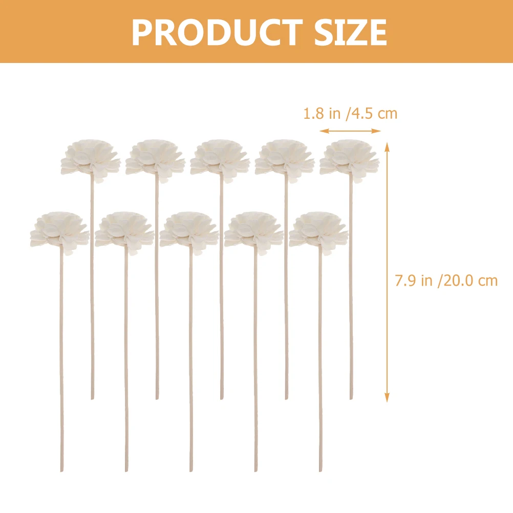

10pcs Rattan For Essential Oil Bottles Natural Reed Diffuser Sticks Home Decor Room Aroma Sticks Replacement Refill Rattan Reeds