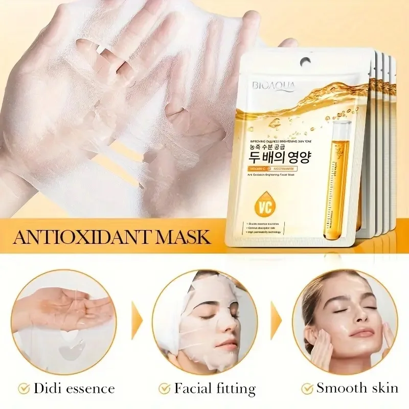 15Pcs Niacinamide & Vitamin C Antioxidant Hydrating Face Mask  for Deep Hydration and Nourishment