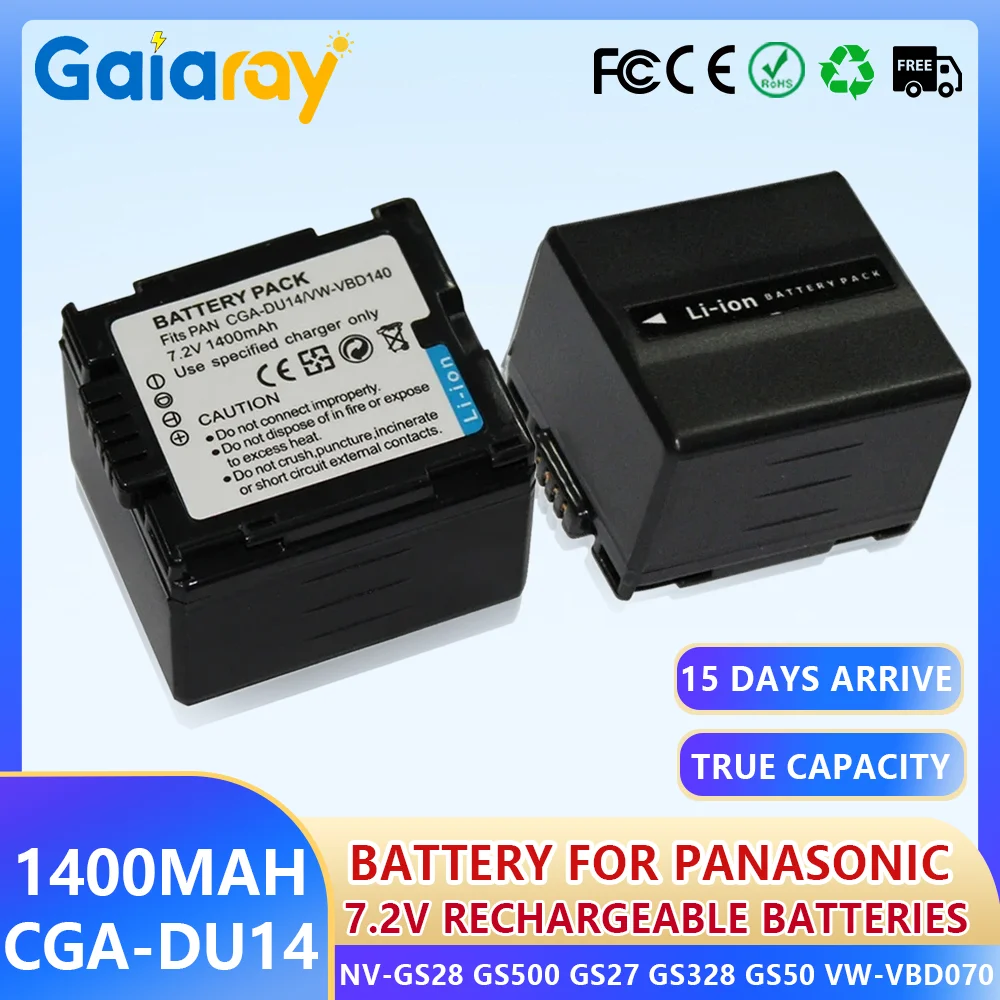 1-3 шт. 1400 мАч CGA-DU21 CGA-DU14 CGR-DU06 CGR-DU07 литиевая батарея для камеры Panasonic NV-GS28 GS500 GS27 GS328 GS50 VW-VBD070