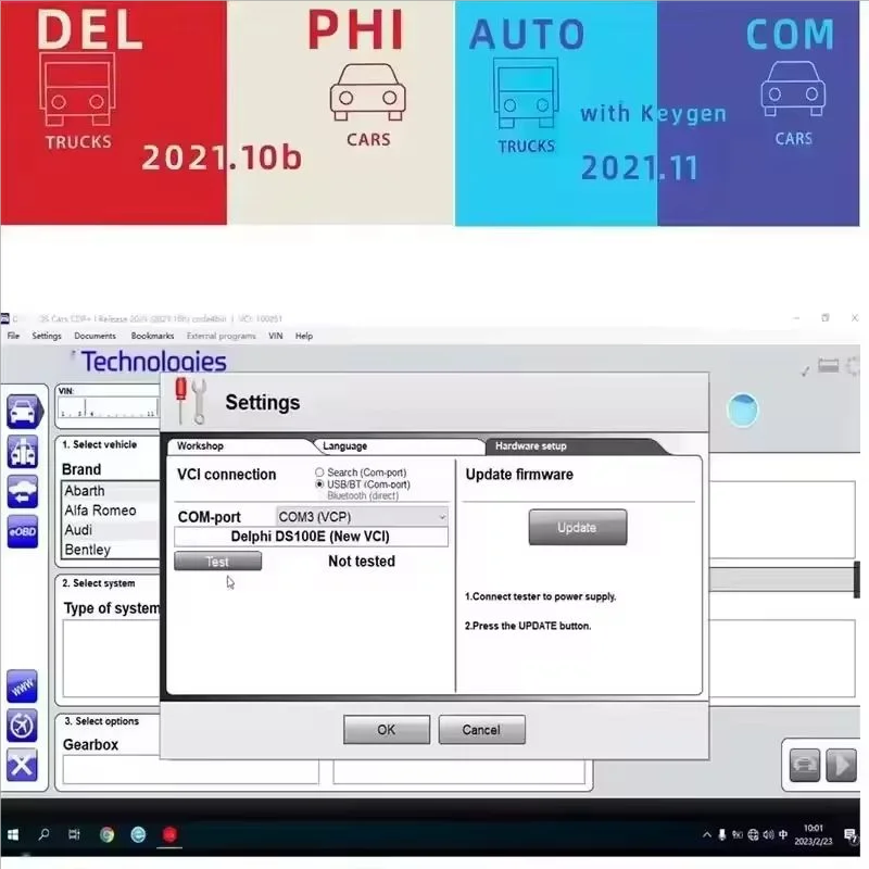 أحدث keygen Tnesf del2021.10bphi Orpdc يدعم 2021 نموذج سيارة شاحنة أوتوماتيكية 2021COM Autocoms vd ds150e cdp برنامج 2021.11