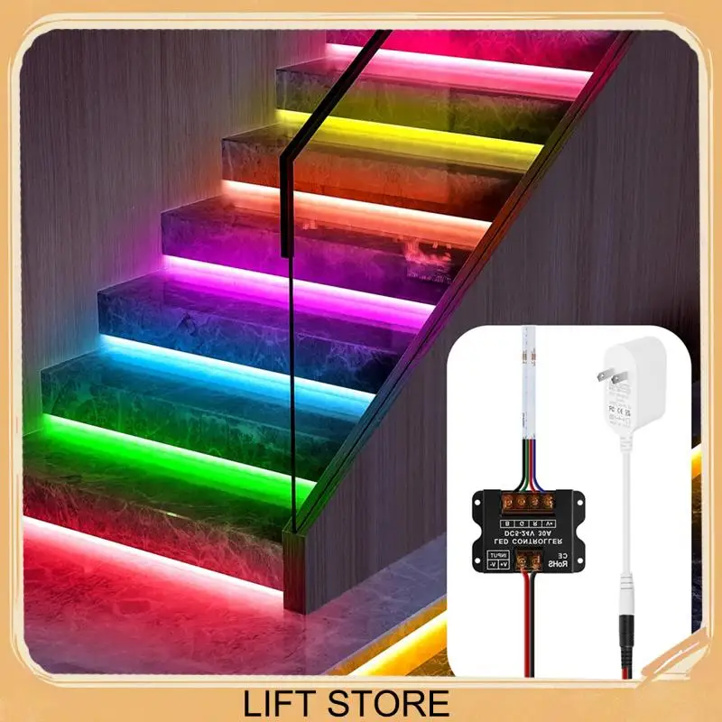 

BTLIFE-RF Touch Panel RGB LED Controller Kit, RGB LED Strip Lights Controller With RF Wireless Remote, For 5V 12V 24V 4-PIN