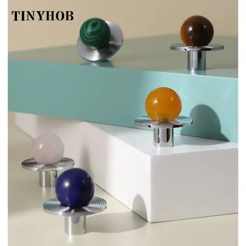 Pink Natural Crystal + Bright Chrome Brass Cabinet Knob Handle Dresser Knobs Drawer Pulls Elegant Green Furniture Hardware