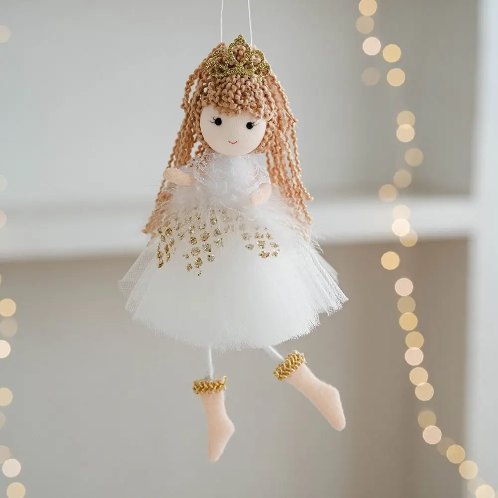 แฟชั่นตกแต่งบ้านเครื่องประดับคริสต์มาส Handmade Soft Santa Girl จี้การ์ตูน Angel ตกแต่งวันหยุด Xmas Tree จี้