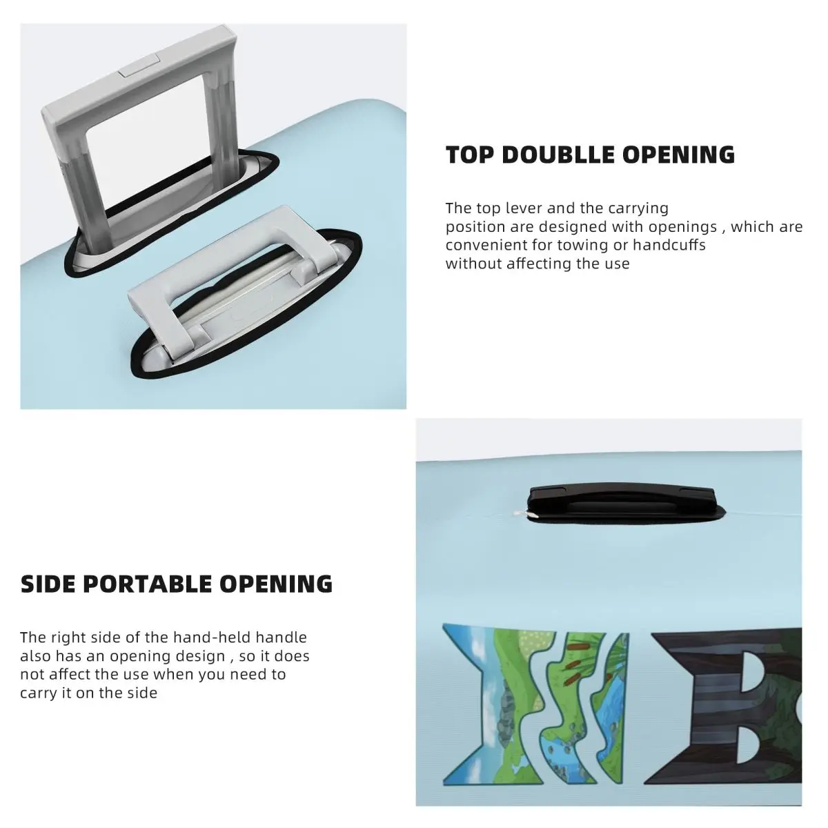 Copertura protettiva per valigia Four Warriors Warrior Cats Coperture protettive elastiche per bagagli da viaggio per 18-32 pollici