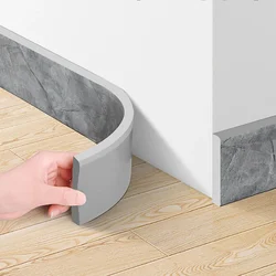 Línea de rodapié autoadhesiva impermeable para niños, 3D pegatina de pared, decoración anticolisión engrosada, 2M