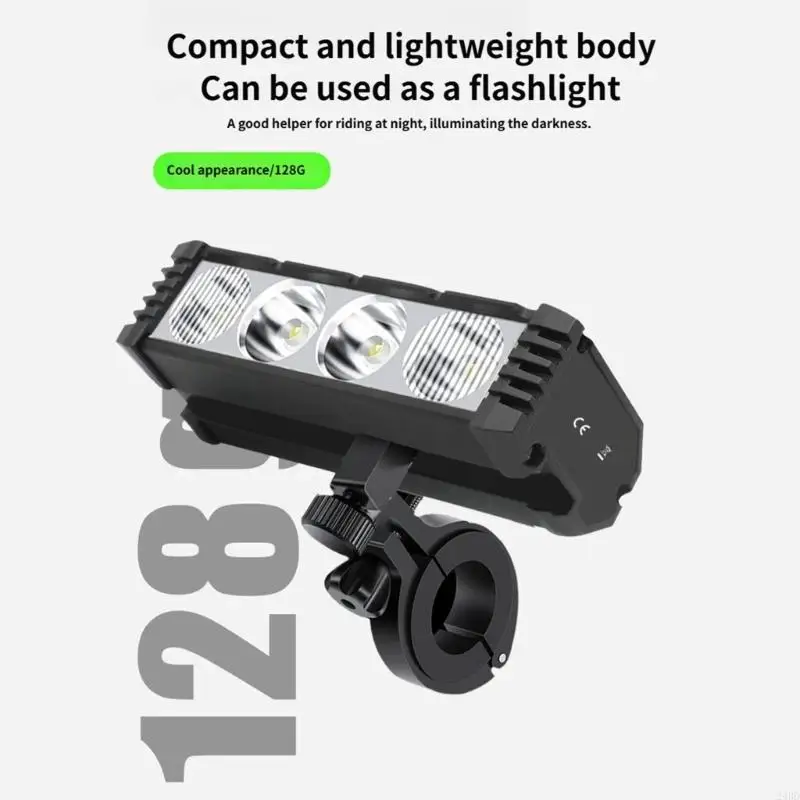 

Powerful Bicycles Front Headlight Waterproof Bright LED Bike Headlight 4 Light Modes Bicycles Light Easy to Install 24BD