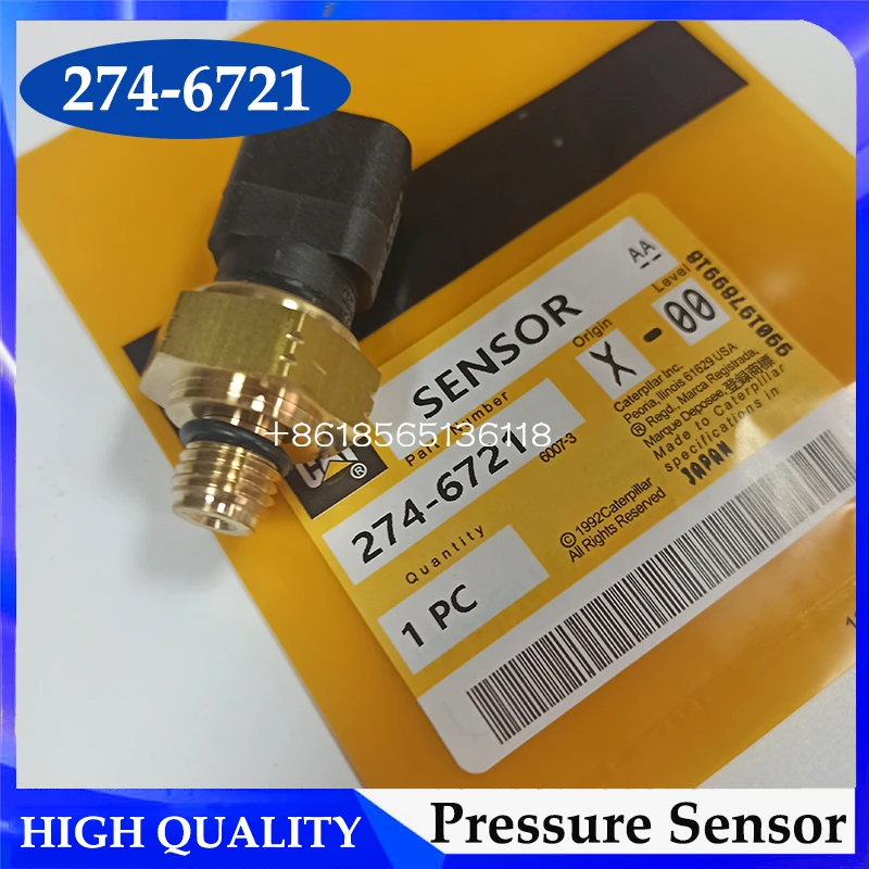 Sensor de pressão escavadeira, CAT320D E320D, CATERPILLAR 2746721 274-6721