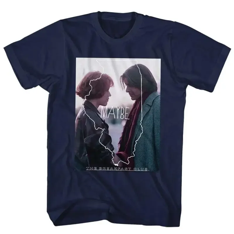 The Breakfast Club Movie Illinois Outline Clair John Maybe Stare Men's T Shirt