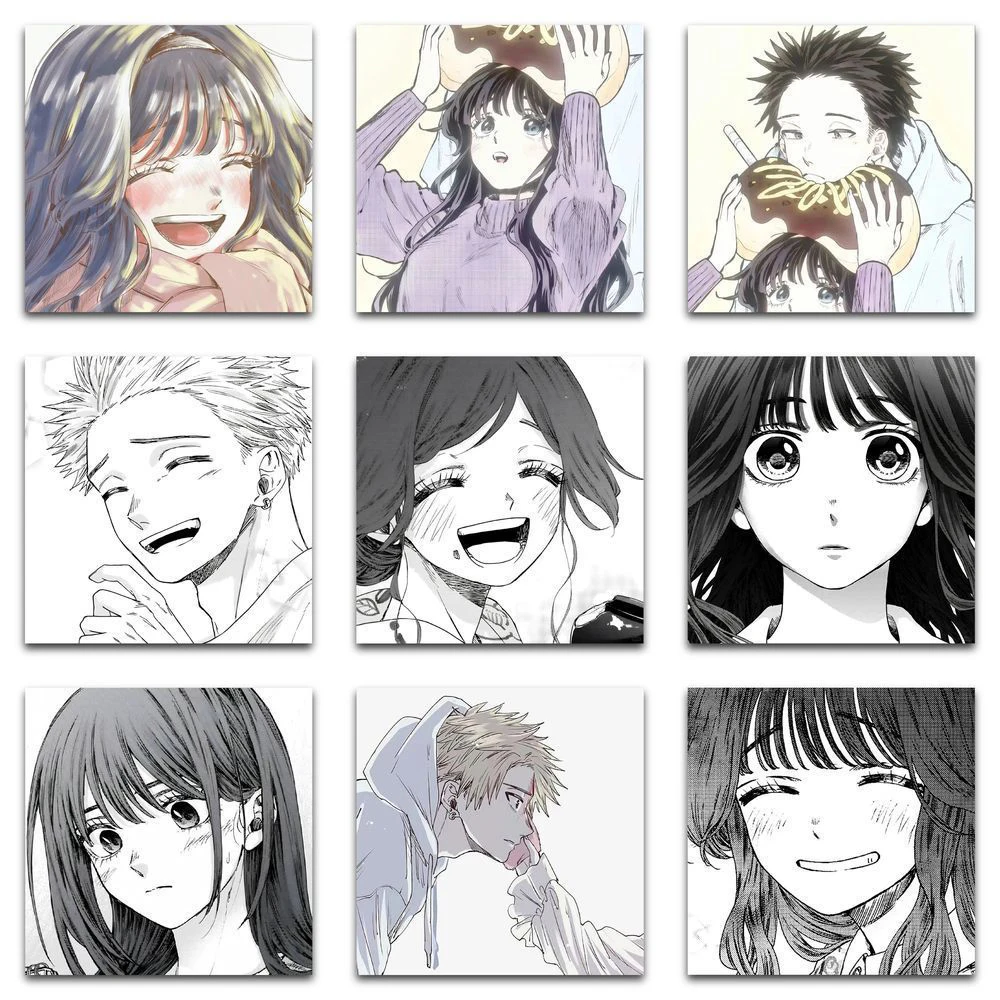 10/30/59pcs Kawaii Kaoruko Waguri Stickers The Fragrant Flower Blooms With Dignity Anime Sticker Kaoru Hana Wa Rin to Saku Decal