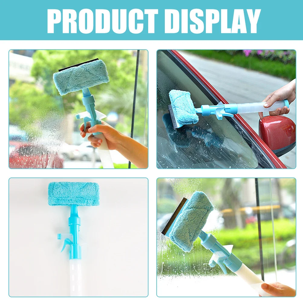 

Glass Cleaner Car Front Window Tool Double Sided Detergent Professional Squeegee outside Plastic