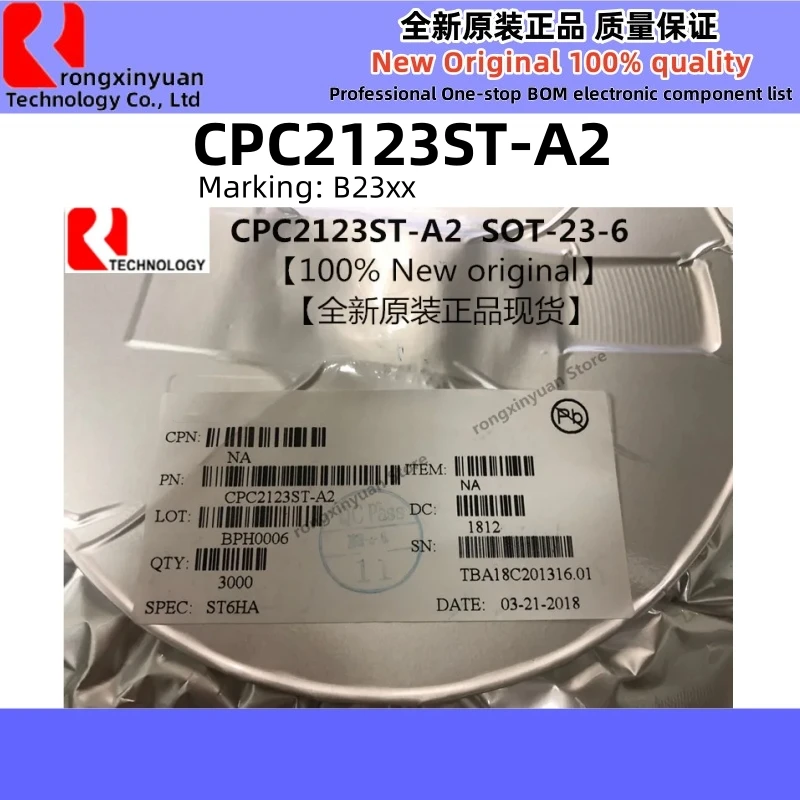 20-100Pcs CPC2123ST-A2 CPC2123ST CPC2123 Marking: B23xx B23 SOT23-6 Original New 100% quality