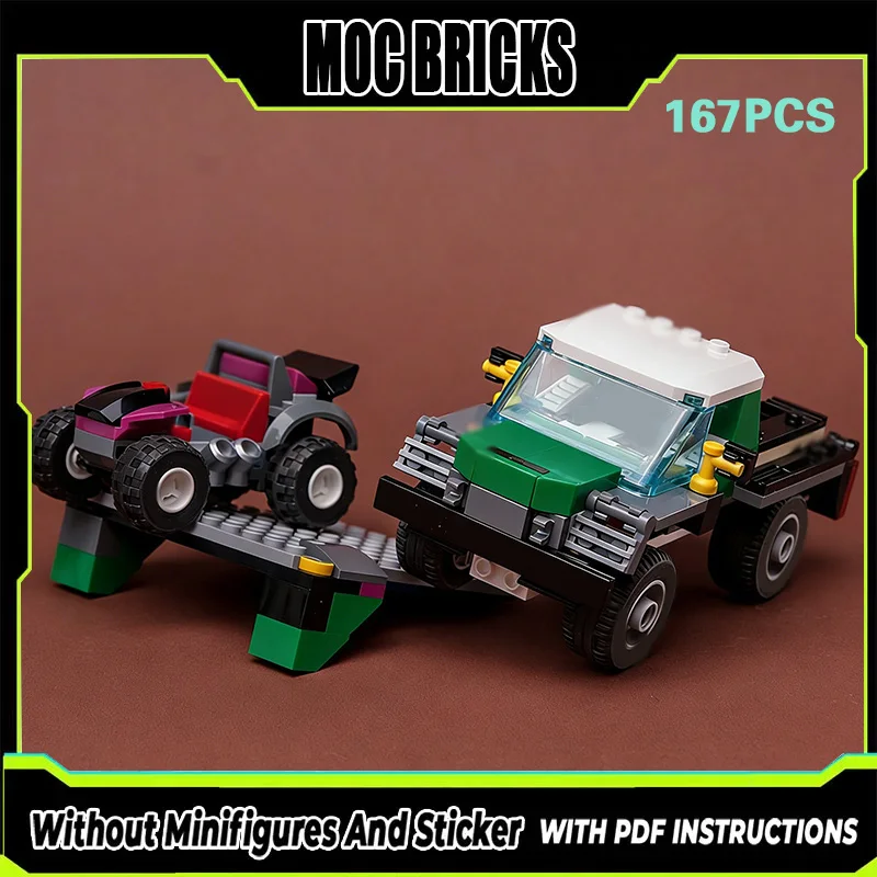 

Конструктор MOC: Гоночный автомобиль, Стадион, Маленькие грузовики. Модульные технологичные подарки. Набор для сборки детских игрушек.