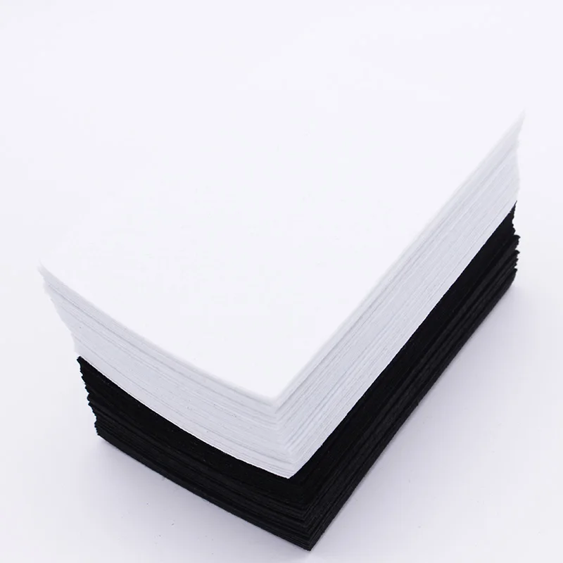 40Pcs/Lot 10*15cm White Felt Fabric Nonwoven Sheets For Needlework DIY Sewing Handmade 1 MM Thickness Polyester  Cloth